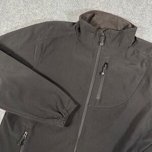 Black Diamond Jacket Mens Medium Black Soft Shell Full Zip Fleece Lined Coat